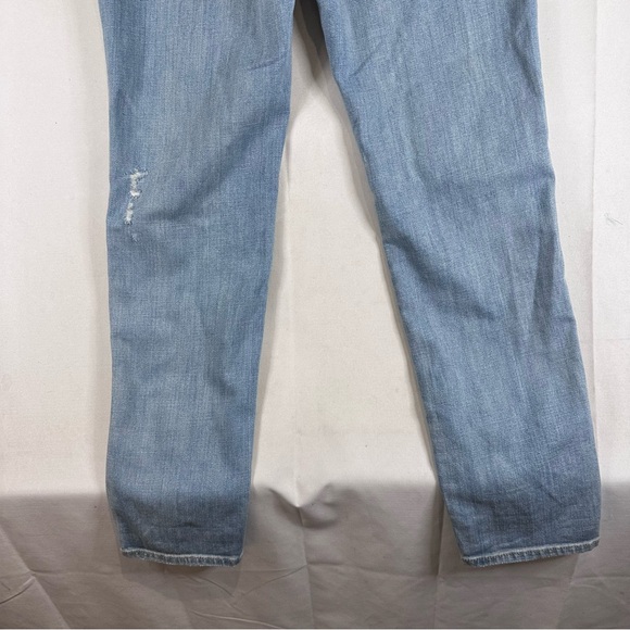 AMERICAN EAGLE Women’s Size XS Denim Jean Bib Overalls Tomgirl Style Destructed - Picture 10 of 16